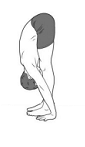 anahata heart chakra yoga position position uttanasana foward bend pose